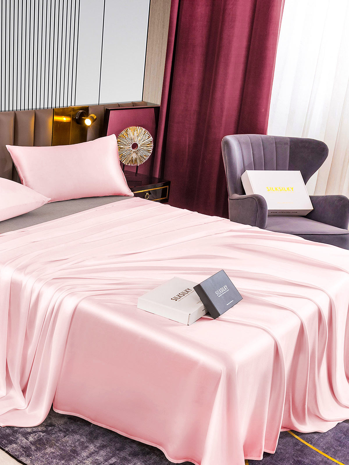 [Rosa] SilkSilky-NO 22Momme Bedding Set 004