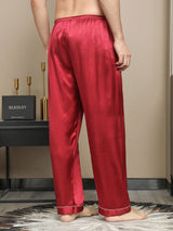 [Rød] SilkSilky-NO Mens Sleep Bottoms 002,