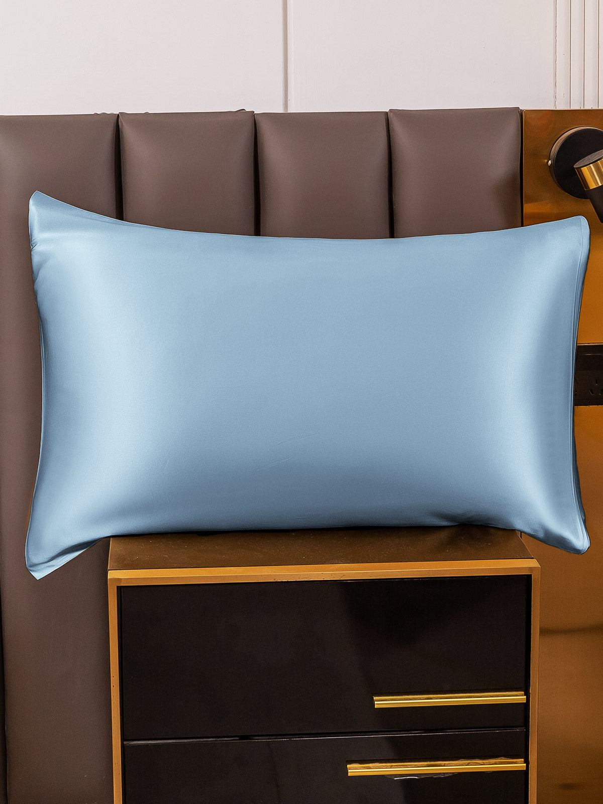 [Lyse Blå] SilkSilky-NO 19Momme Pillowcase 005