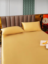 [Champagne] SilkSilky-NO 25Momme Sengesett 005