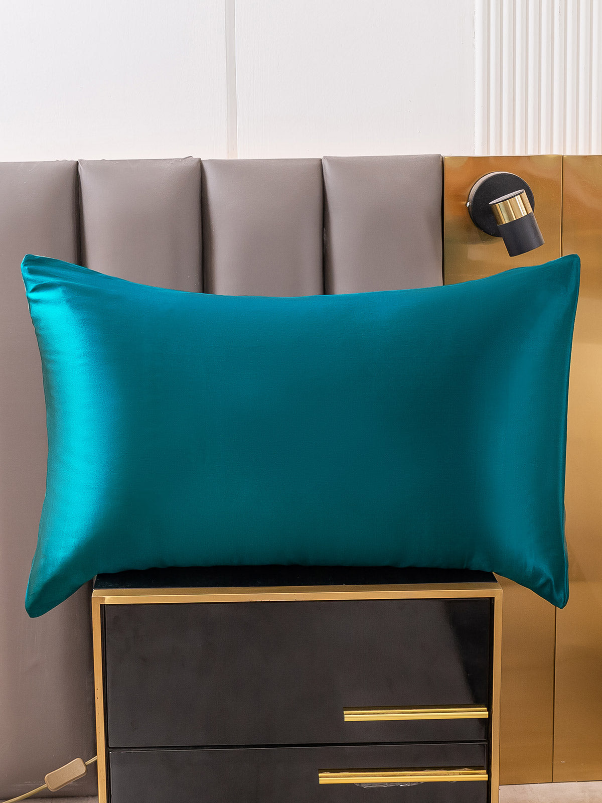 [Blågrønn] SilkSilky-NO 22Momme Pillowcase 001