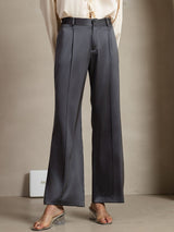 [Mørkegrå] SilkSilky-NO 19Momme Silke Womens Pants 005,