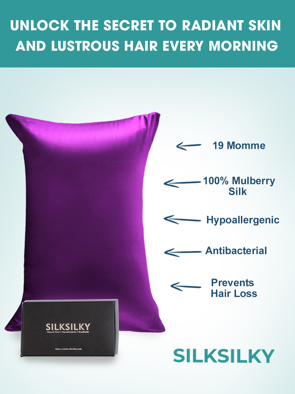 [Lilla] SilkSilky-NO 19Momme Pillowcase 003