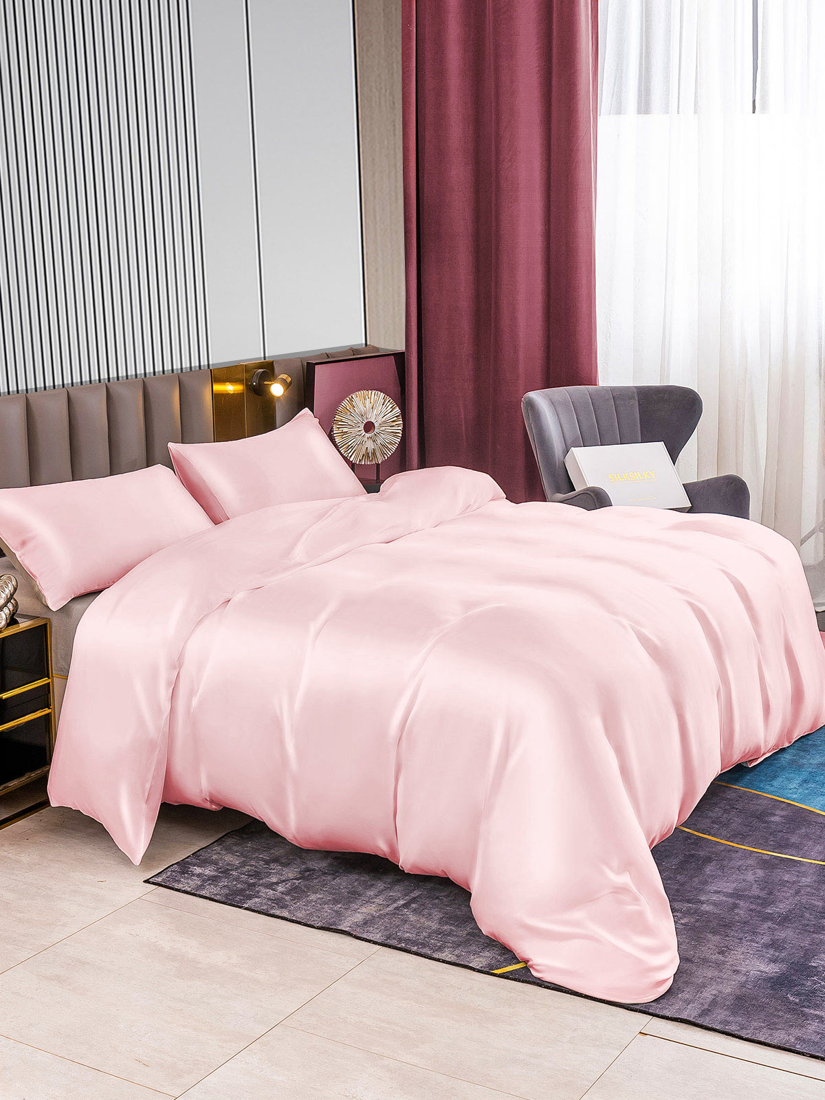 [Rosa] SilkSilky-NO 22Momme Bedding Set 002