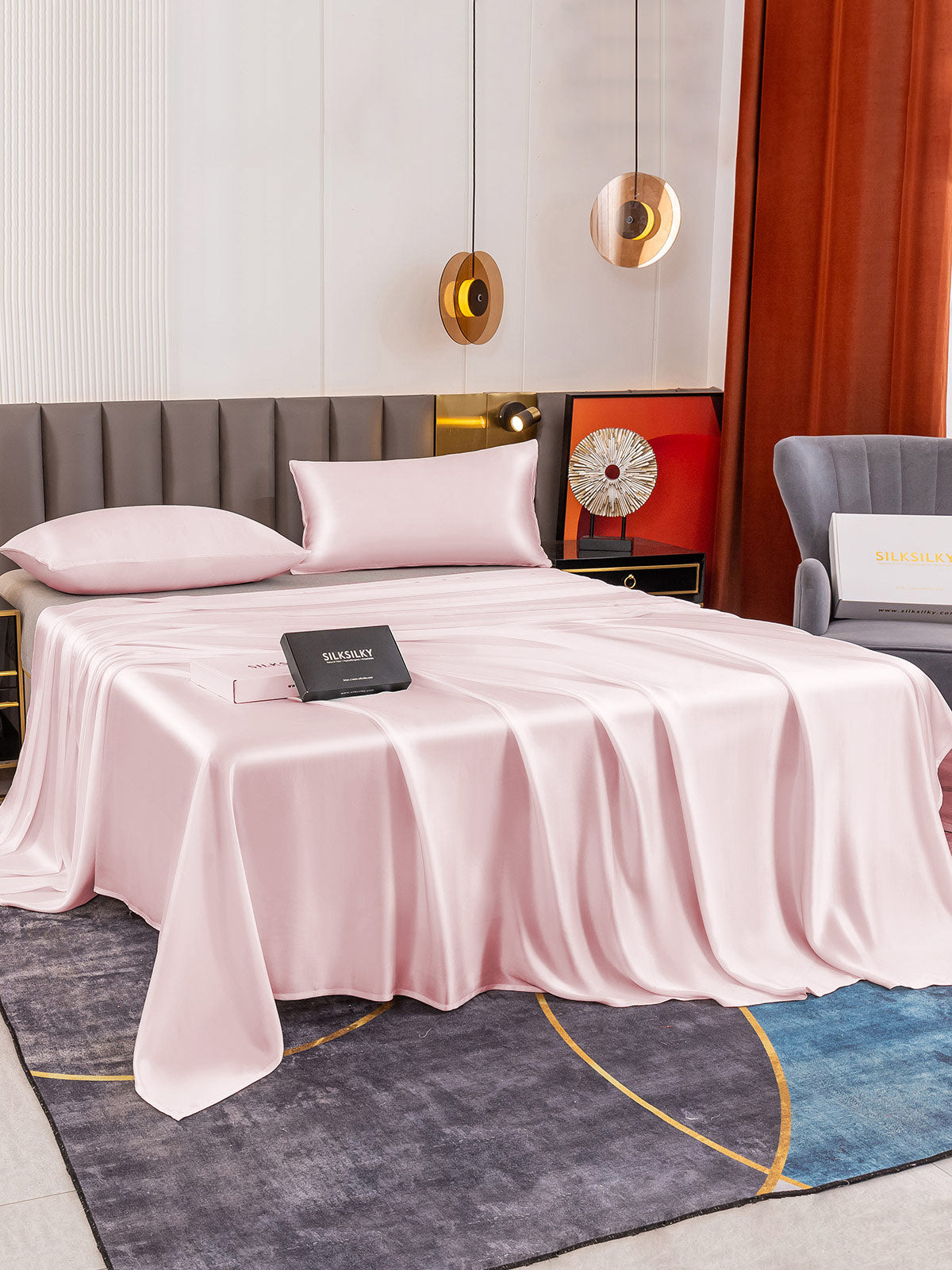 [Rosa] SilkSilky-NO 19Momme Bedding Set 003