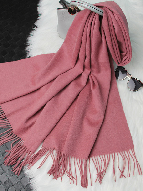 [Blek Mauve] SilkSilky-NO Ull Scarf 005