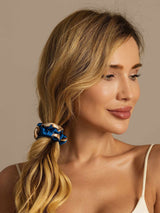 [Navy Drage] SilkSilky-NO Scrunchie 002