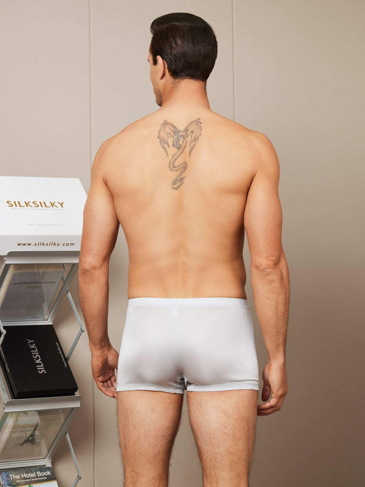 [Grå] SilkSilky-NO Mens Underwear 002