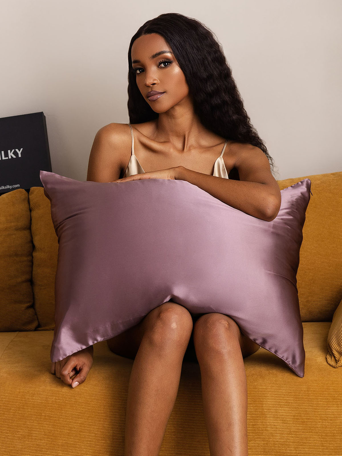 [Mørklilla] SilkSilky-NO 19Momme Pillowcase 001