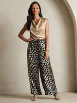 [Leopard] SilkSilky-NO Womens Pants 001,