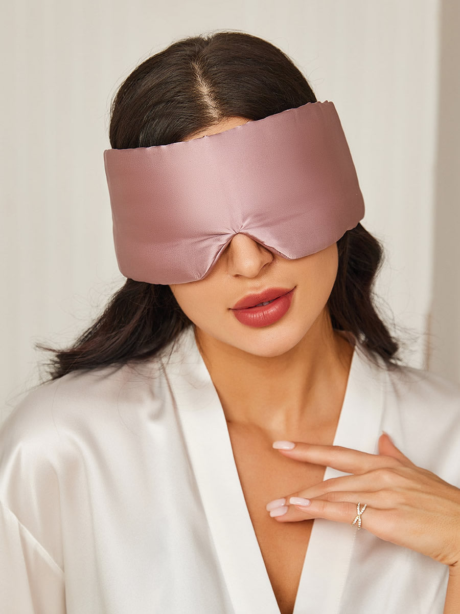[Blek Mauve] SilkSilky-NO 19Momme Eye Mask 001
