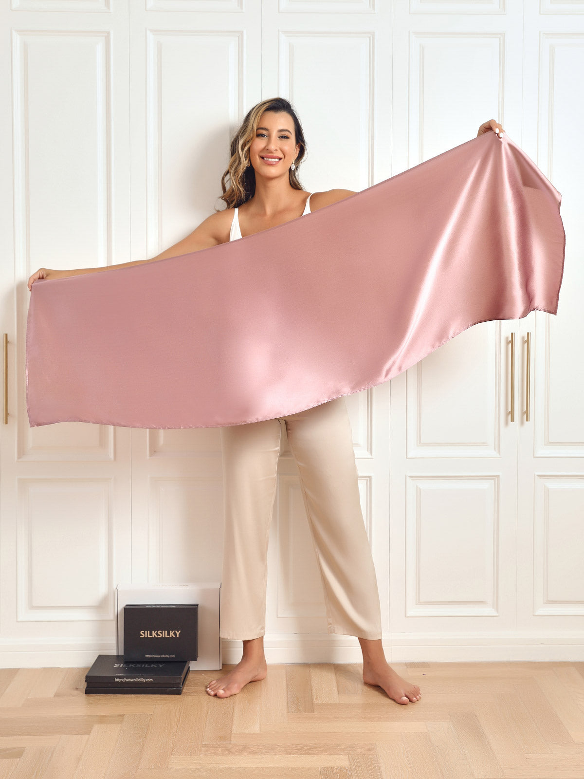 SilkSilky-NO Scarf BlekMauve 009