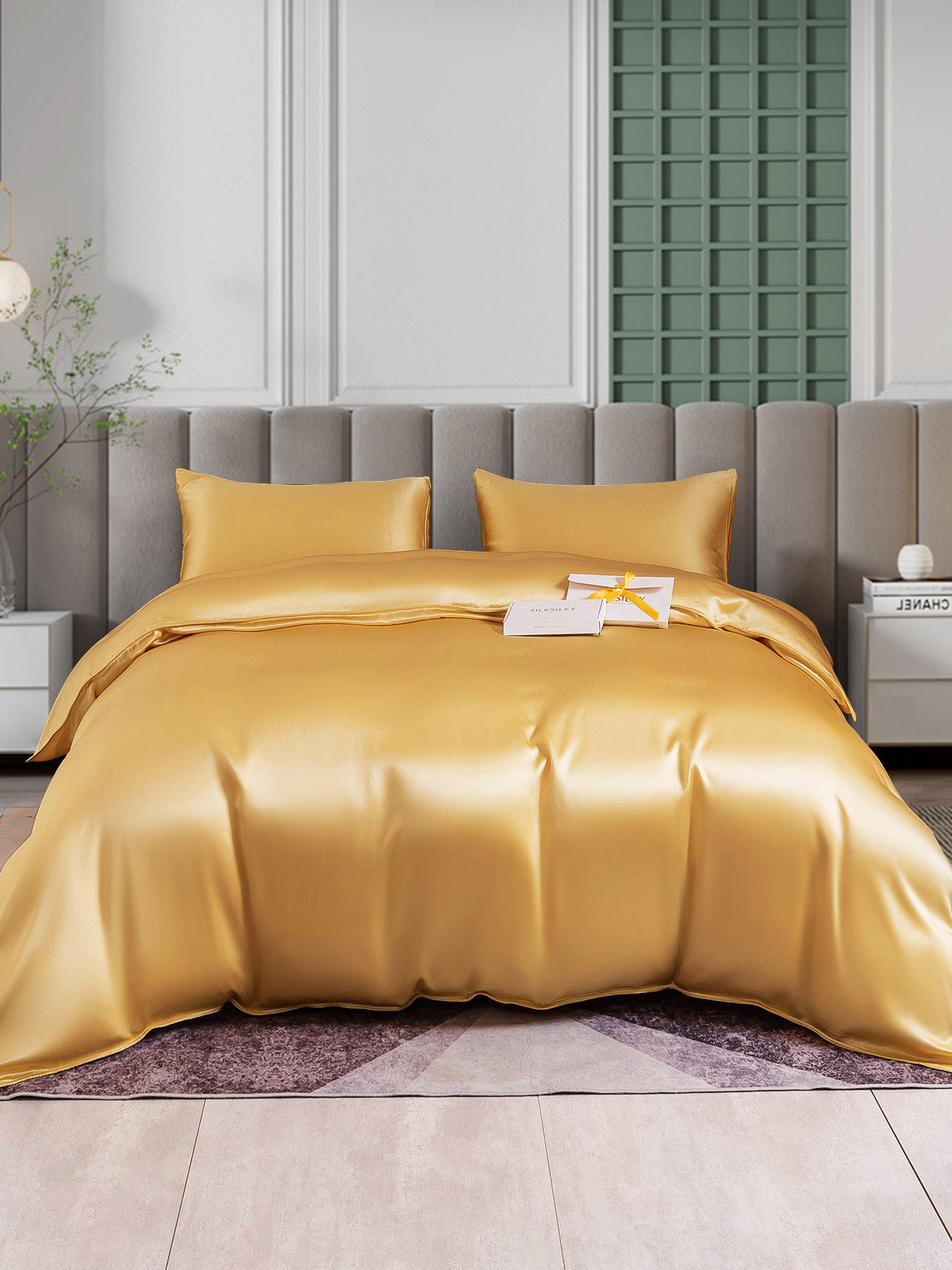 [Champagne] SilkSilky-NO 25Momme Bedding Set 002