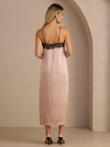 [Toscana] SilkSilky-NO Square Neck Kjole 002