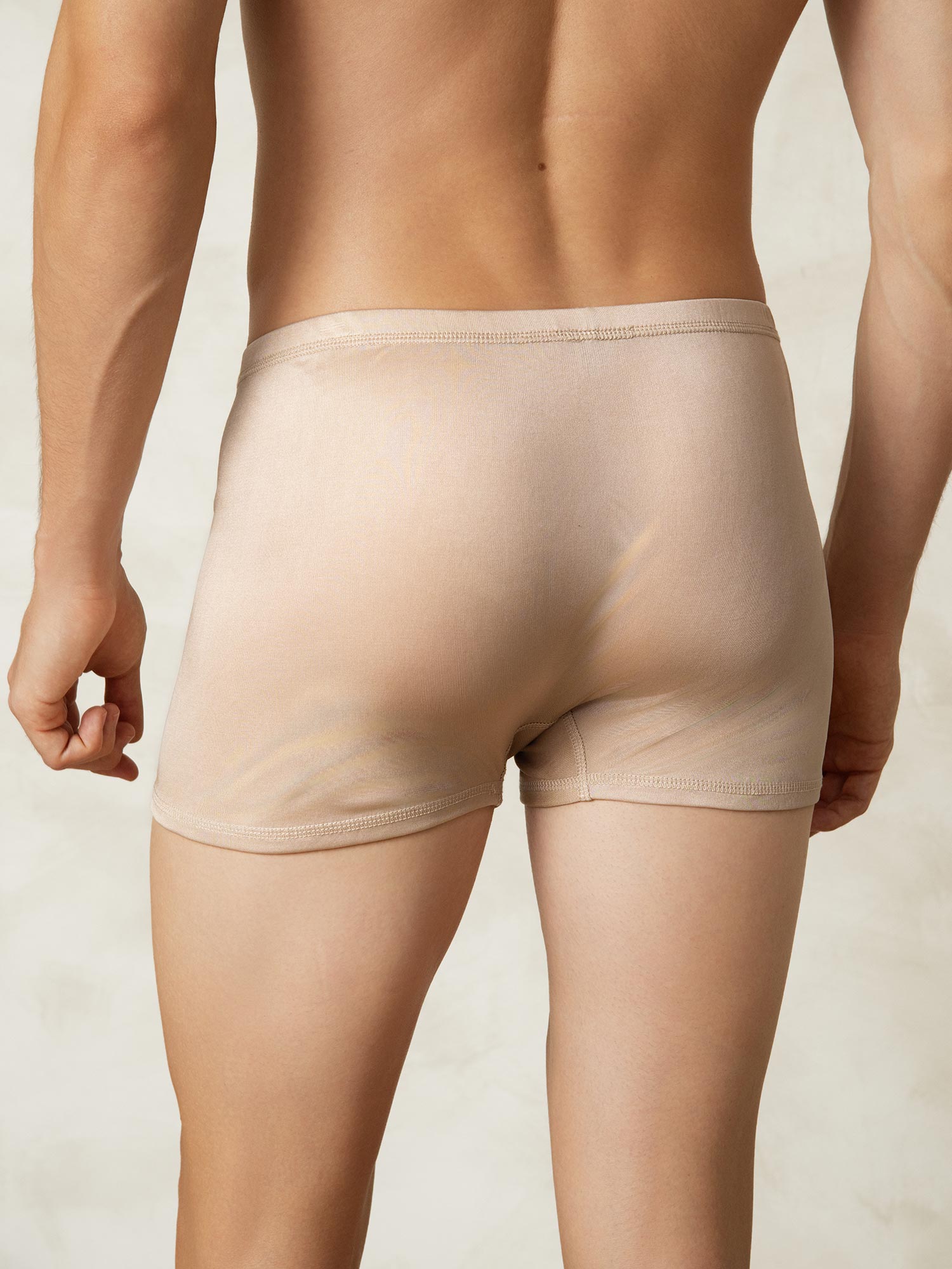 [Beige] SilkSilky-NO Mens Underwear 002