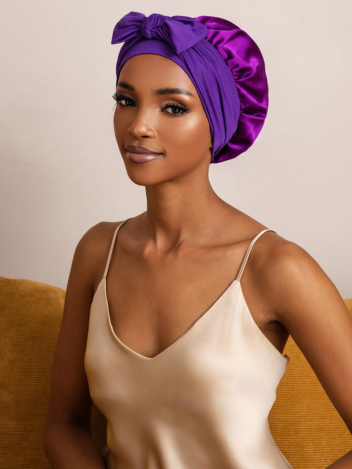 SilkSilky-NO Silke Sleep Cap Lilla 001