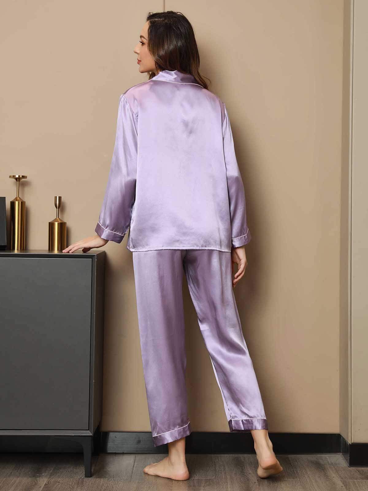 [Lavendel] SilkSilky-NO Womens Pajamas 002