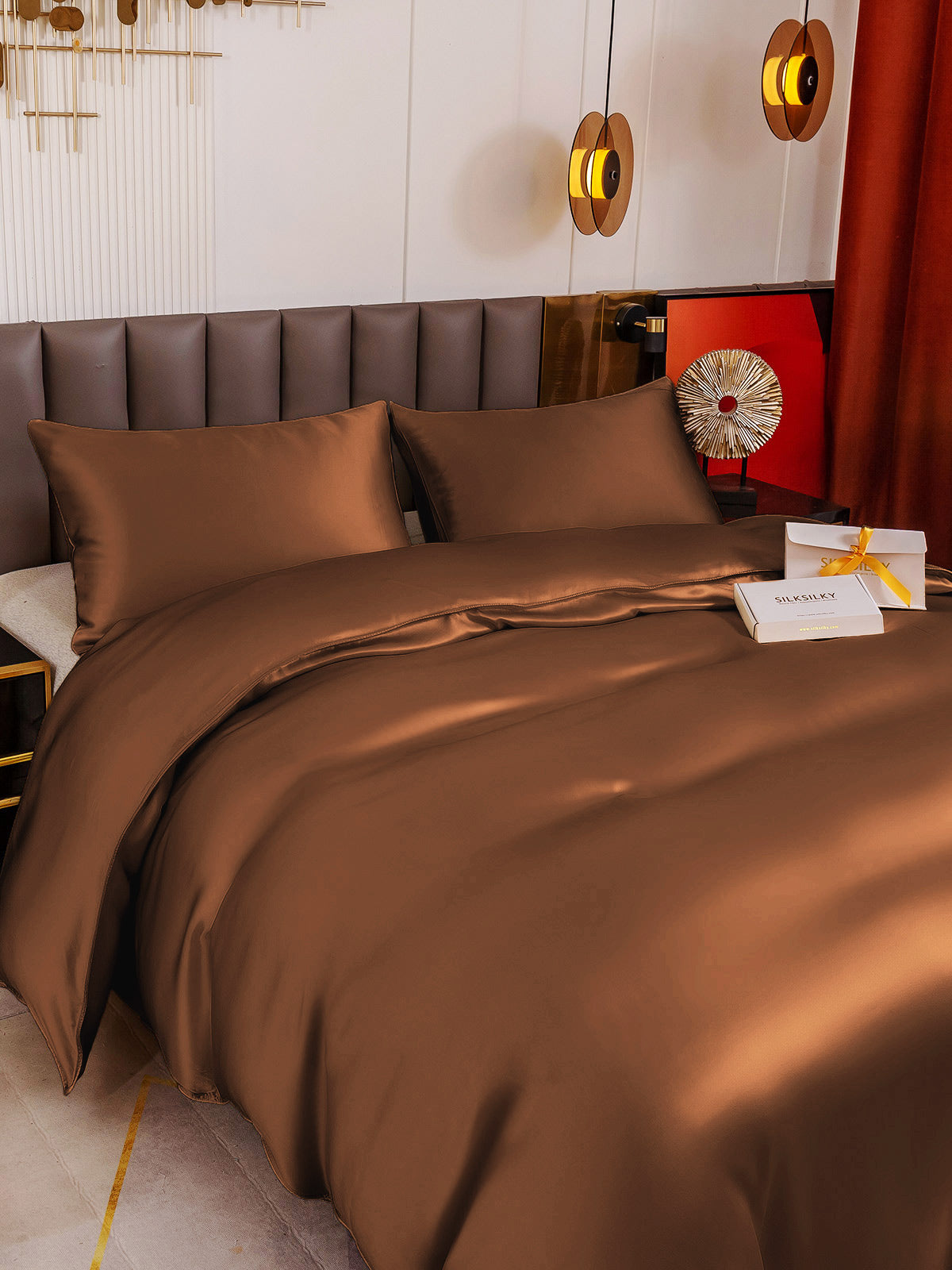 [Kaffe] SilkSilky-NO 19Momme Bedding Set 004
