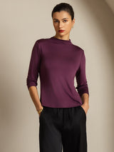 [Lilla] SilkSilky-NO Silke Womens T-Shirt 006