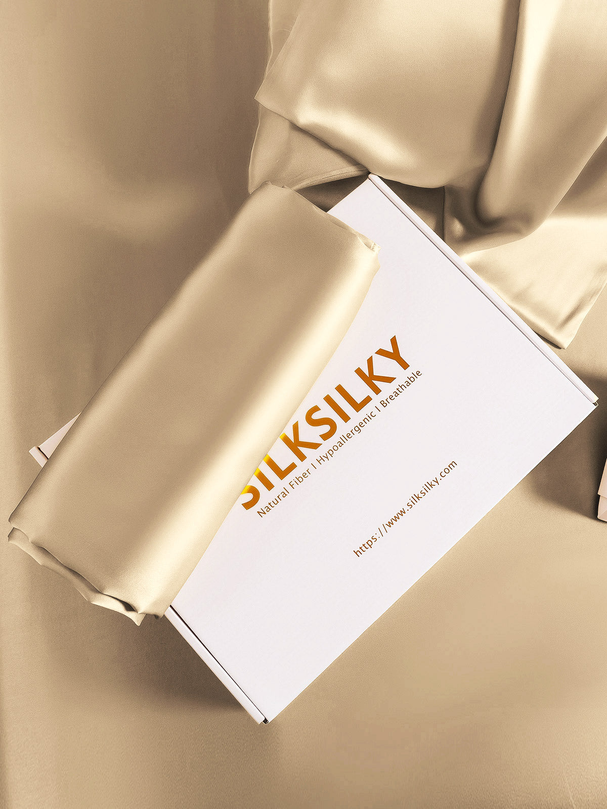 [Beige] SilkSilky-NO 22Momme Pillowcase 005