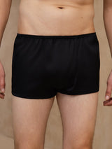 [Svart] SilkSilky-NO Mens Underwear 003