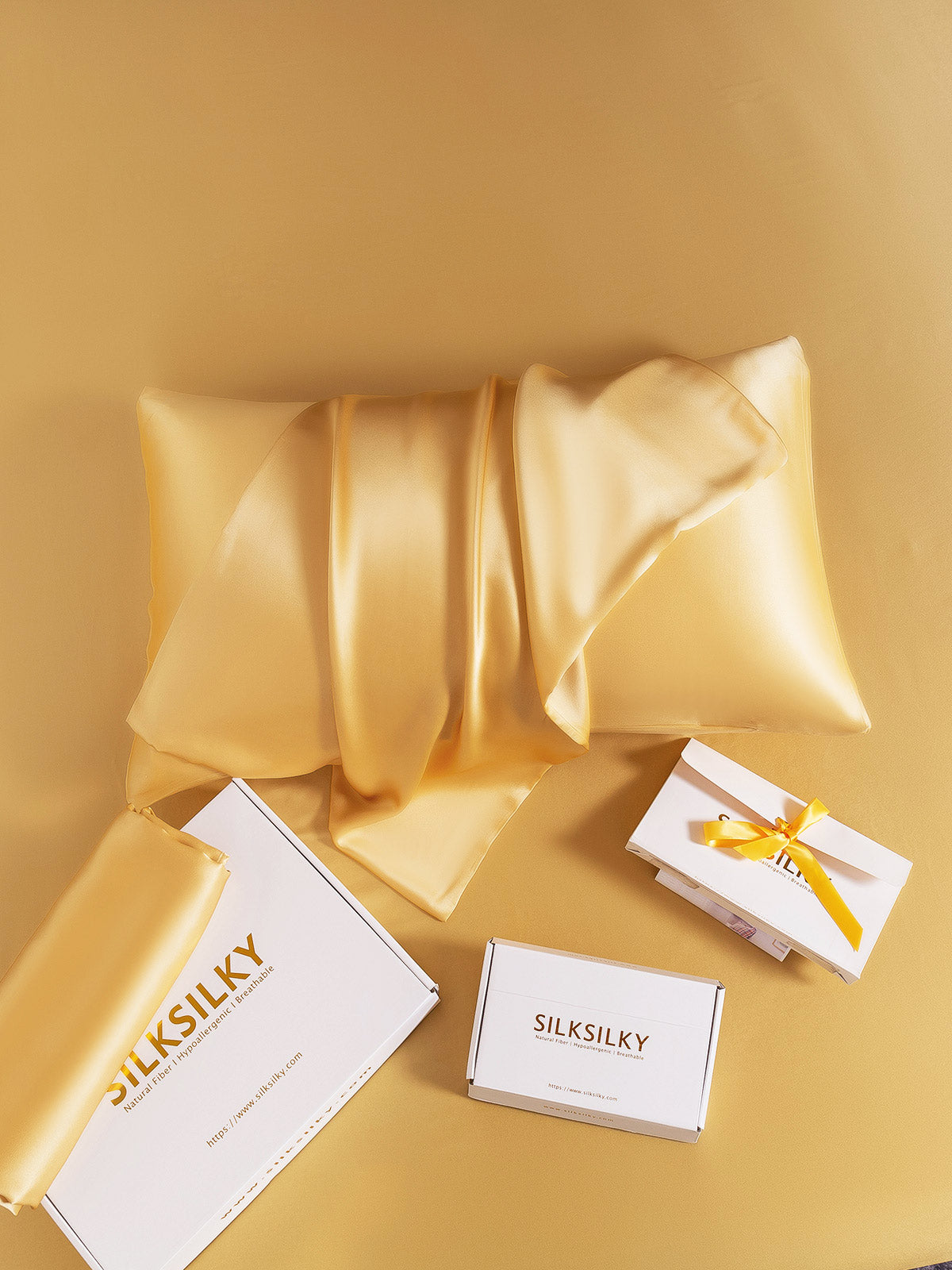 [Champagne] SilkSilky-NO 22Momme Pillowcase 008