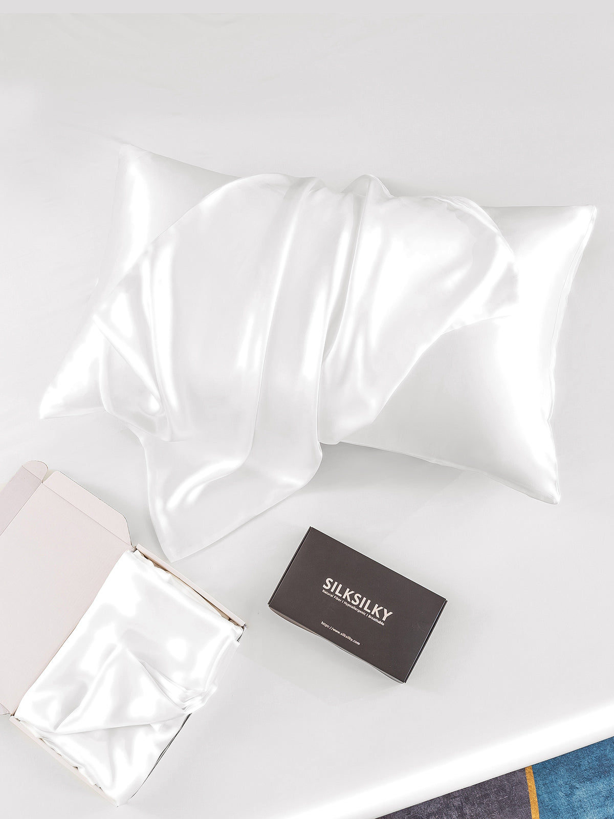 [Hvit] SilkSilky-NO 22Momme Pillowcase 005