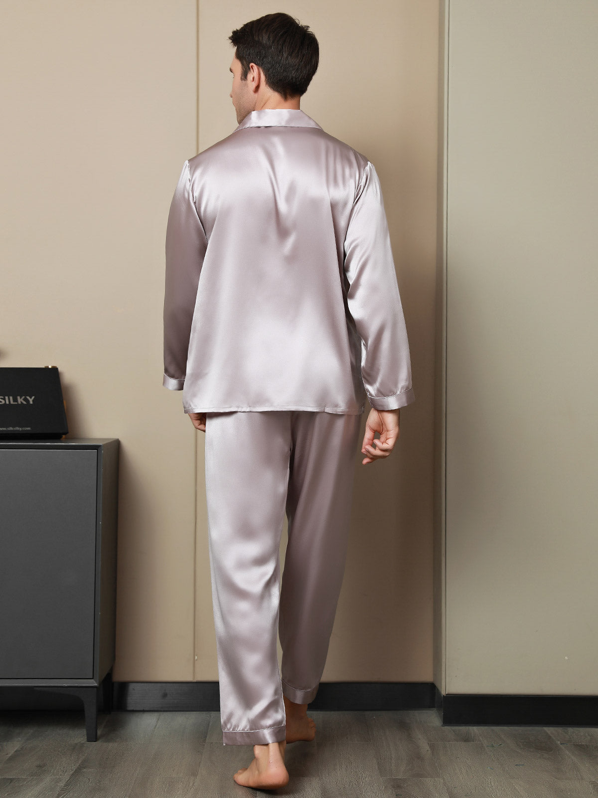 [Blek Mauve] SilkSilky-NO 19Momme Mens Pajamas 002