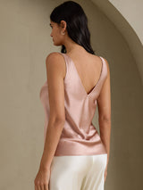 [Toscana] SilkSilky-NO Sleeveless V Neck Camisole Topp 002