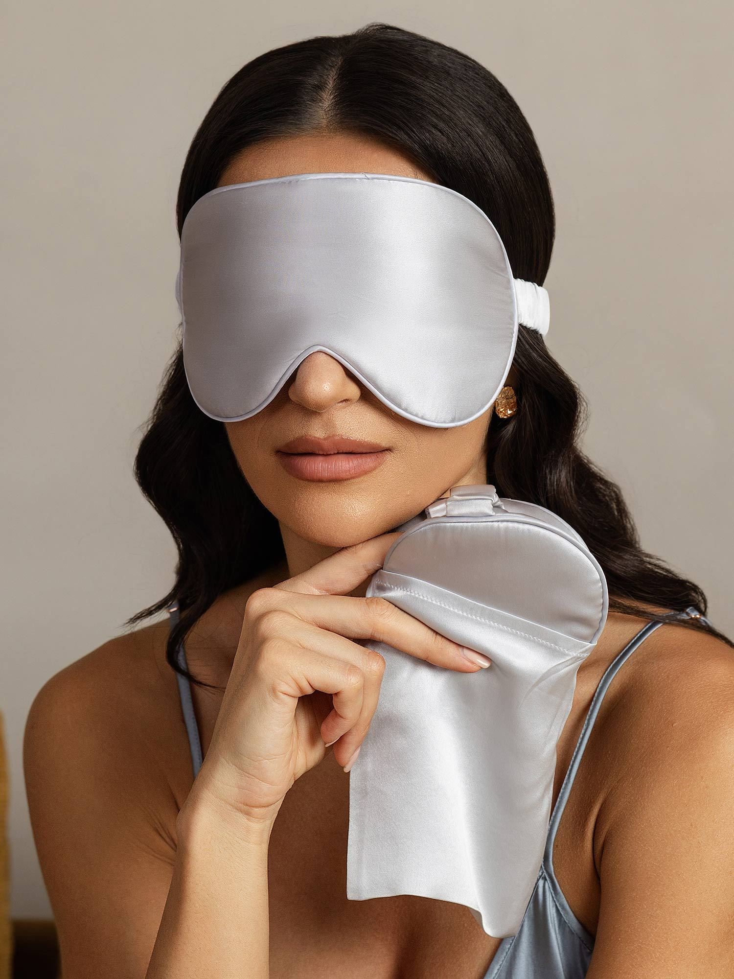 [Sølv] SilkSilky-NO Silke Eye Mask 007