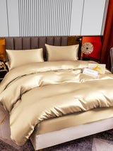 [Beige] SilkSilky-NO 22Momme Bedding Set 005,