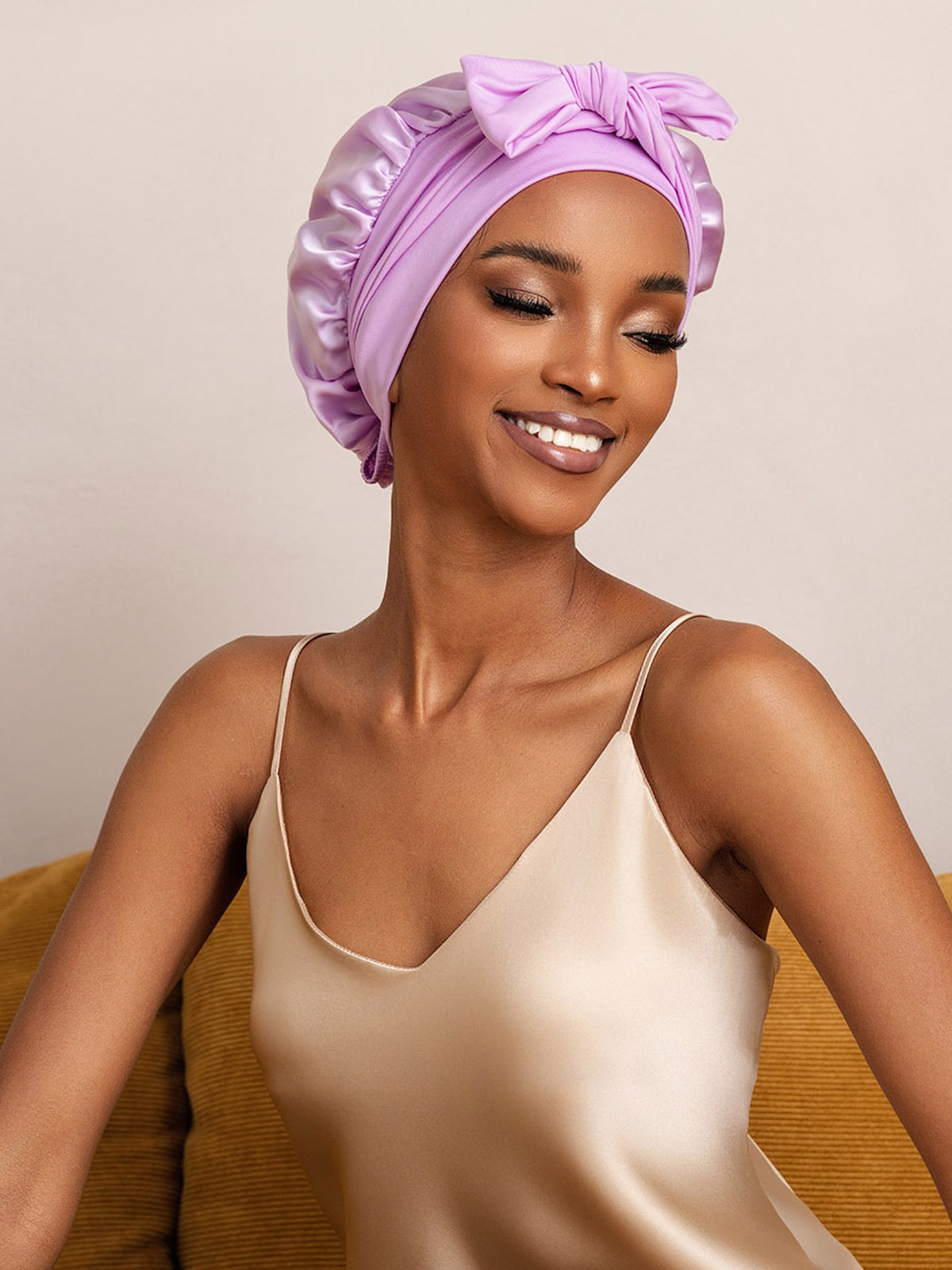 SilkSilky-NO Silke Sleep Cap Lavendel 005