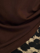 [Kaffe] SilkSilky-NO Short Sleeve V Neck T-skjorte for Kvinner 005