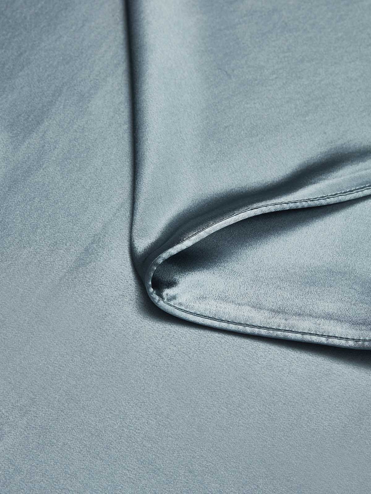 [Gråblå] SilkSilky-NO 19Momme Duvet Cover 004