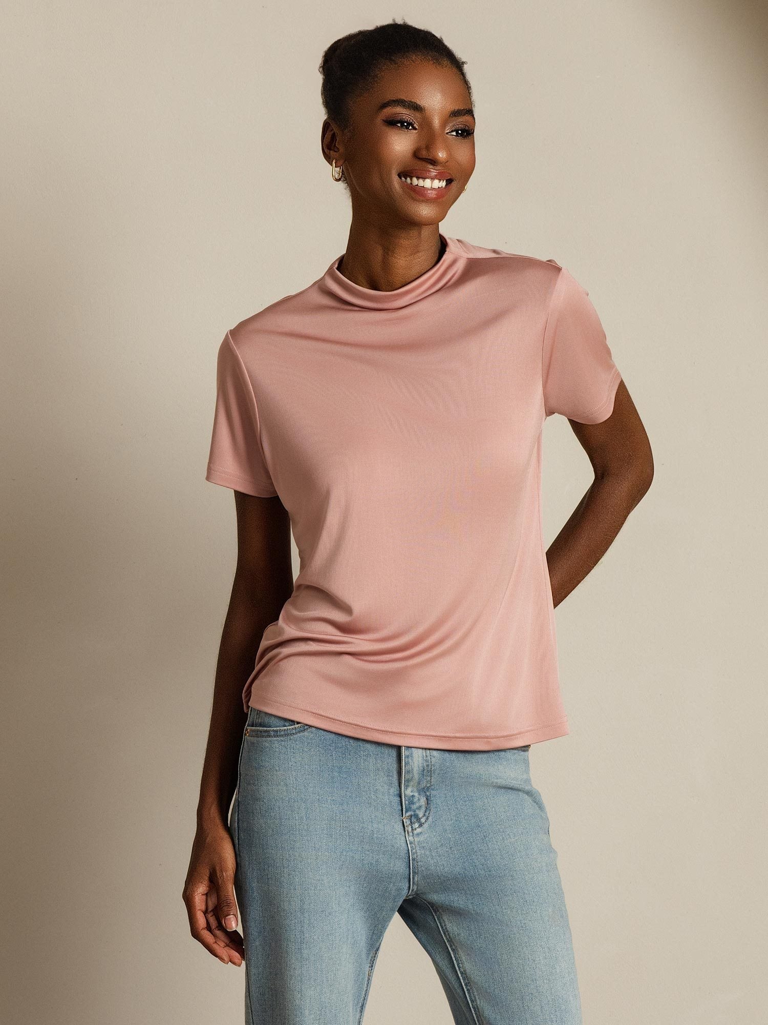 [Rosa] SilkSilky-NO Silke Womens T-Shirt 006