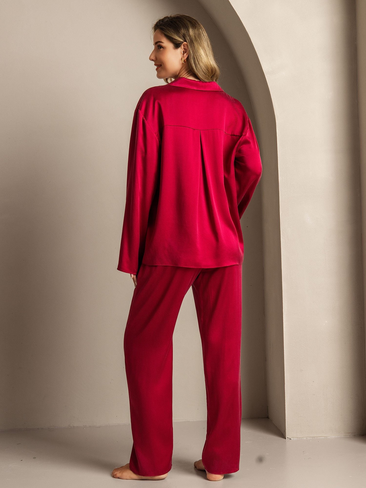 [Vin] SilkSilky-NO 19Momme Silke Womens Pajamas 002