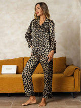 [Leopard] SilkSilky-NO Pyjamas for Kvinner 005