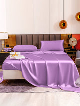 [Lavendel] SilkSilky-NO 19Momme Sengesett 006