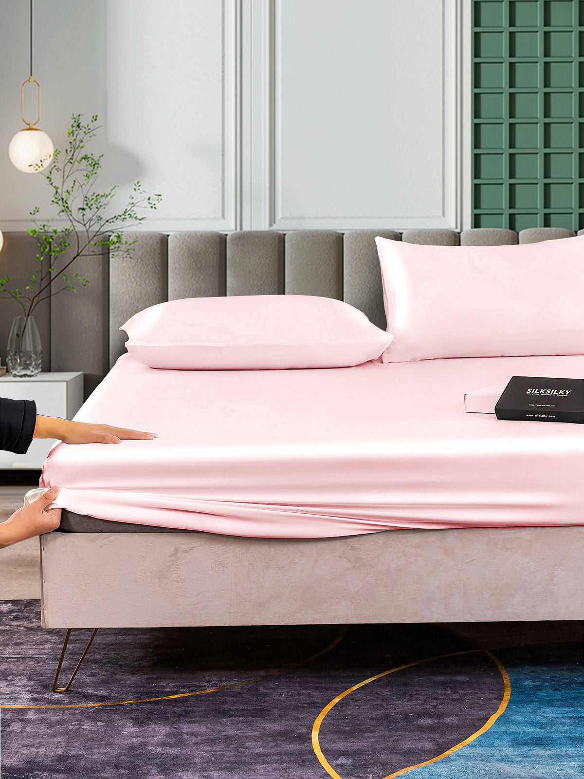 [Rosa] SilkSilky-NO 25Momme Bedding Set 006