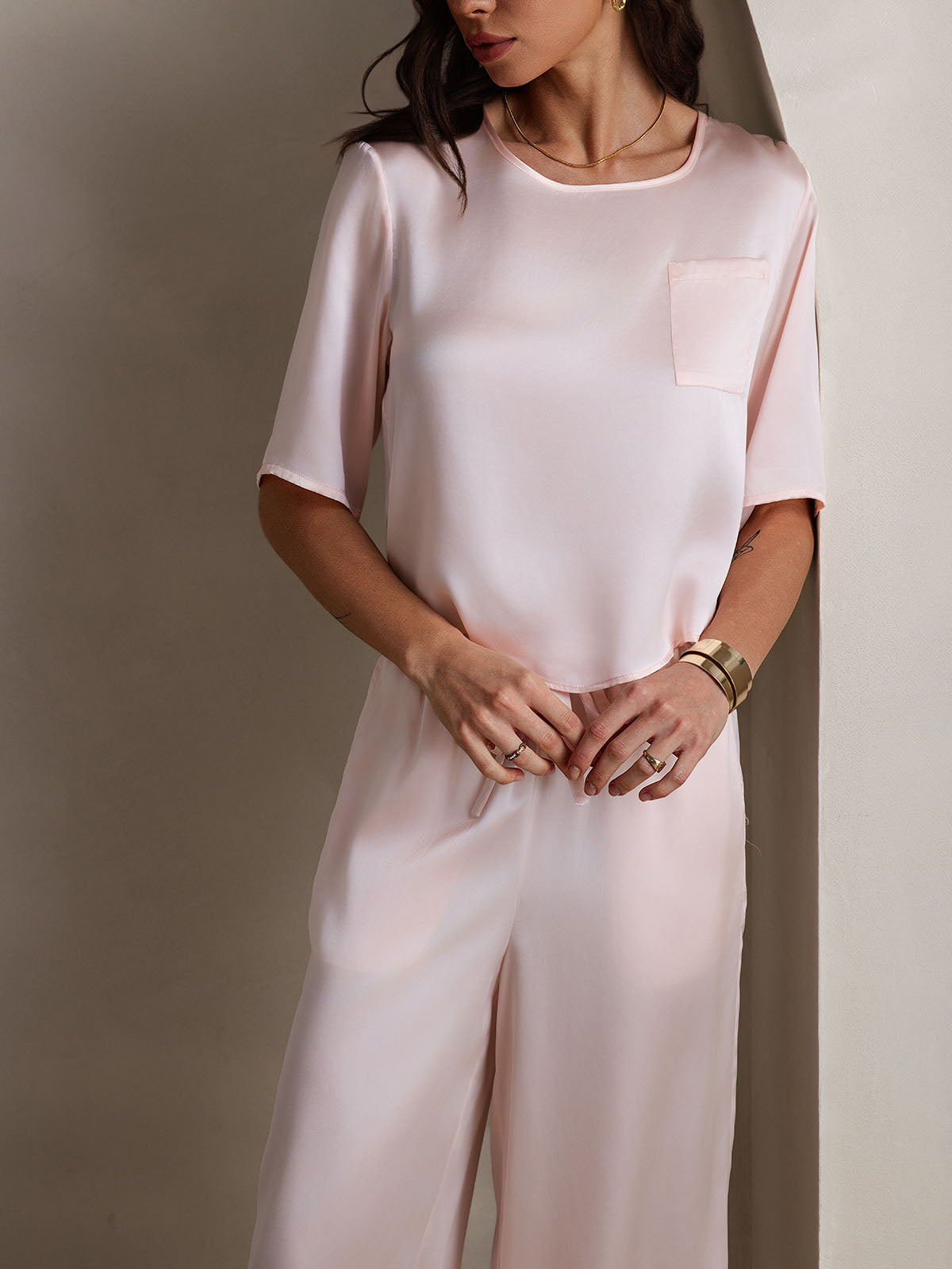 [Rosa] SilkSilky-NO Womens Pajamas 007