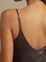 [Lilla Grå] SilkSilky-NO Spaghetti Strap Camisole sett 004