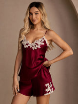[Vin] SilkSilky-NO Spaghetti Strap V Neck Camisole sett 005