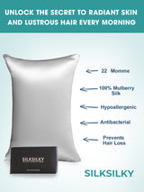 [Sølv] SilkSilky-NO 22Momme Pillowcase 003