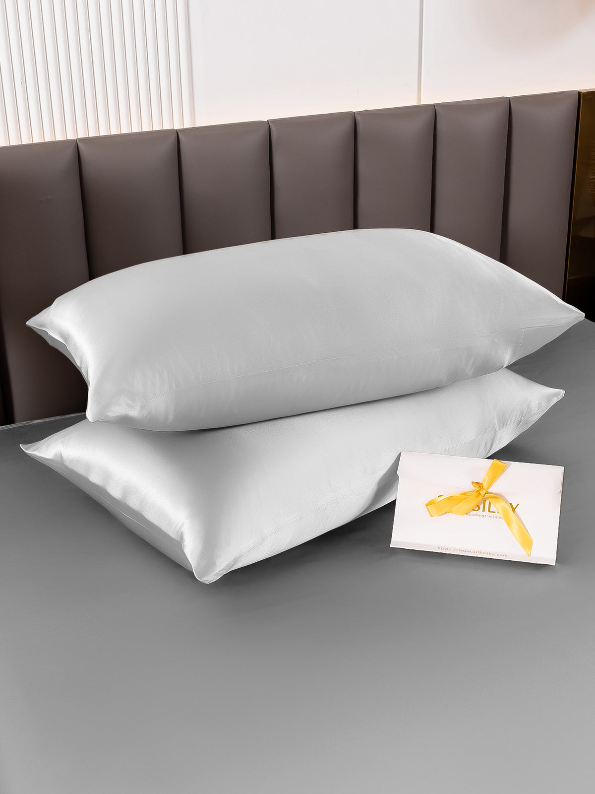 [Sølv] SilkSilky-NO 22Momme Pillowcase 004