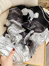 [P075] SilkSilky-NO Pure Silk Scarf 003