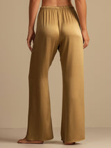 [Tan] SilkSilky-NO 19Momme Women's Sleep Pants 002