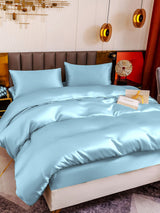 [Lyse Blå] SilkSilky-NO 19Momme Bedding Set 001