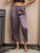 [Lilla Grå] SilkSilky-NO Women's Sleep Pants 001