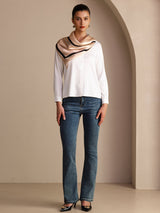 [Beige Firkant] SilkSilky-NO Scarf 006