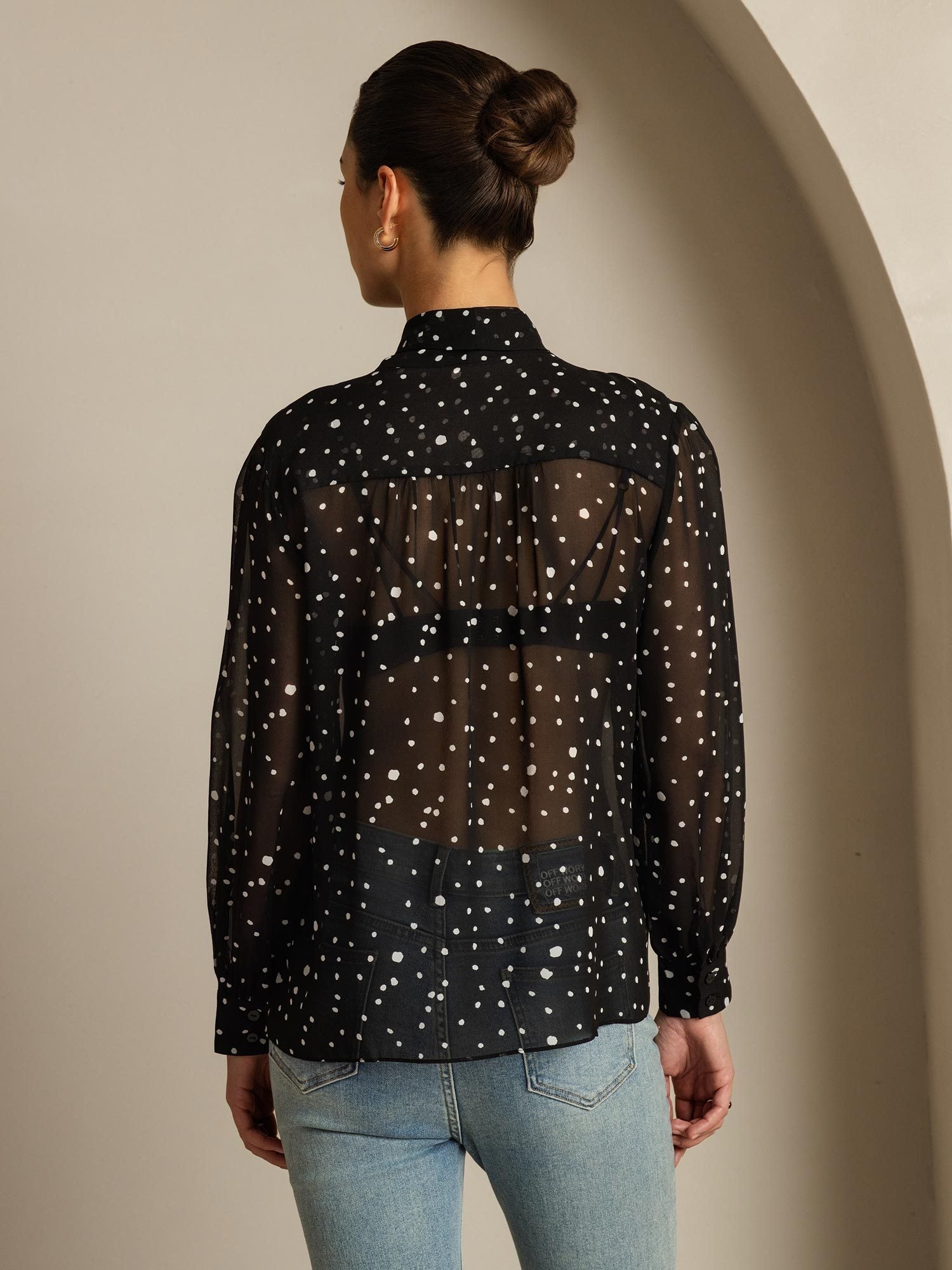 [Prikkete] SilkSilky-NO Silke Womens Shirt 002